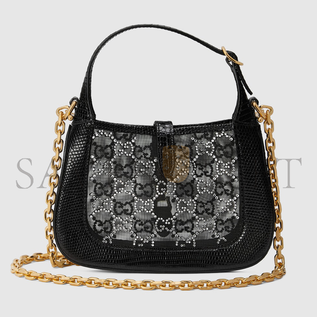GUCCI JACKIE 1961 MINI LIZARD SHOULDER BAG 677027 (19*13*3cm) GUCCI JACKIE 1961 MINI LIZARD SHOULDER BAG 677027 (19*13*3cm)